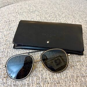 Rare Rag & Bone Gold and Black Aviators